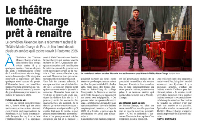 ARTICLE DE PRESSE : LA RÉPUBLIQUE DES PYRÉNÉES